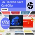 HP - Tax Time Bonus Gift Card offer